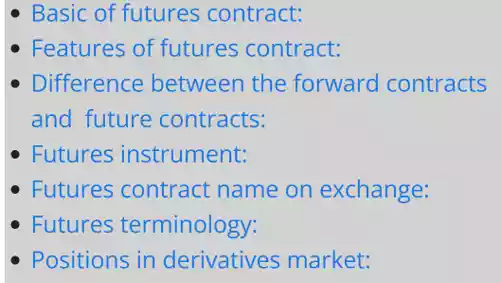 futures contracts