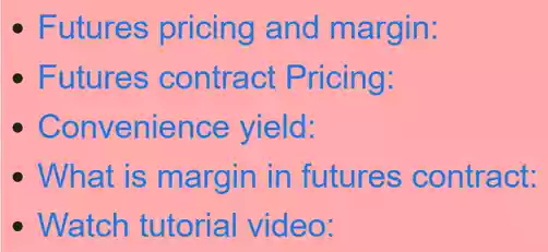 futures pricing