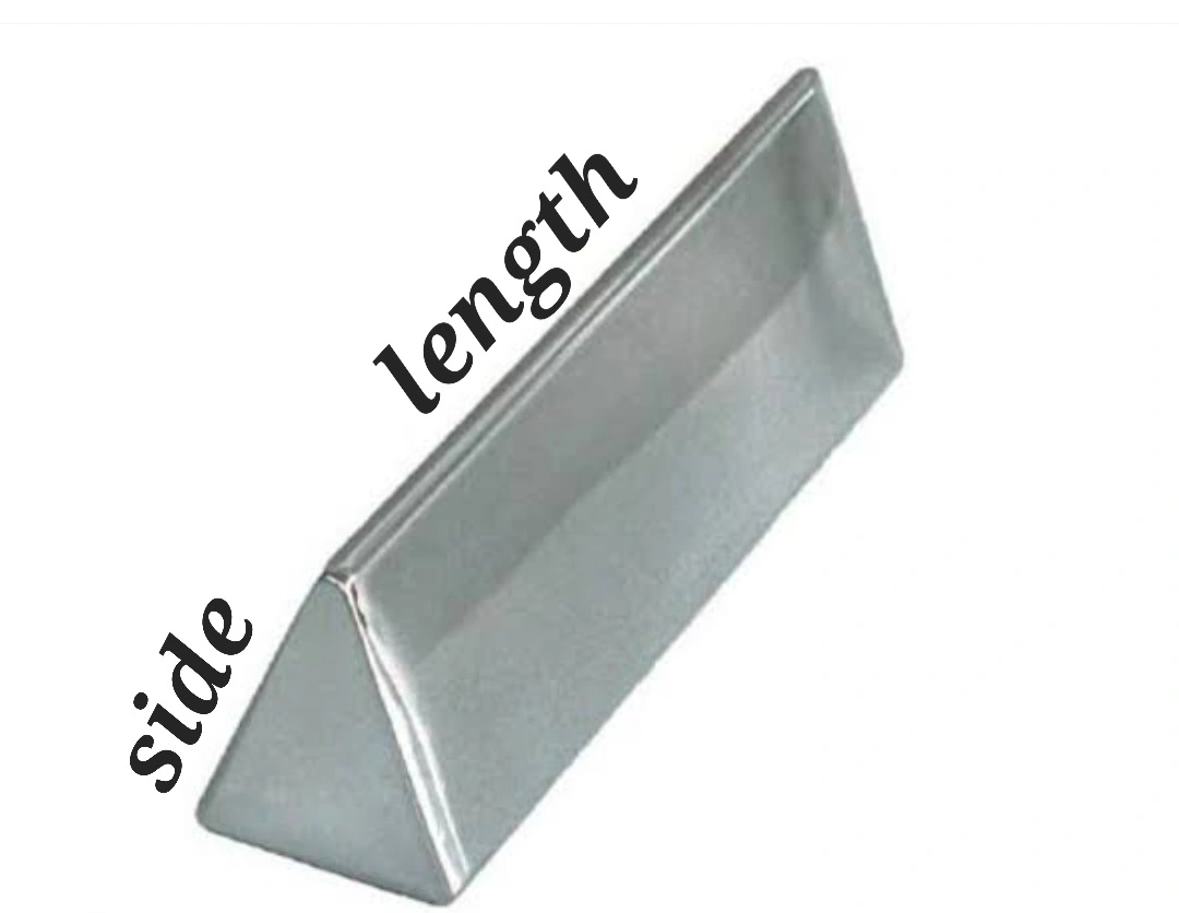 equilateral triangle bar Steel or metal equilateral triangle bar unit weight calculator